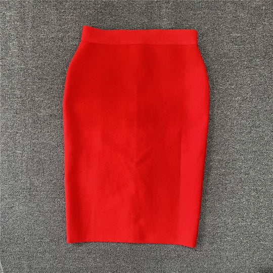 EB | Frauen Neue Rayon Bandage Rock Elegante Bleistiftrock Berühmte Sexy Club Party Kleidung Vintage Vestios