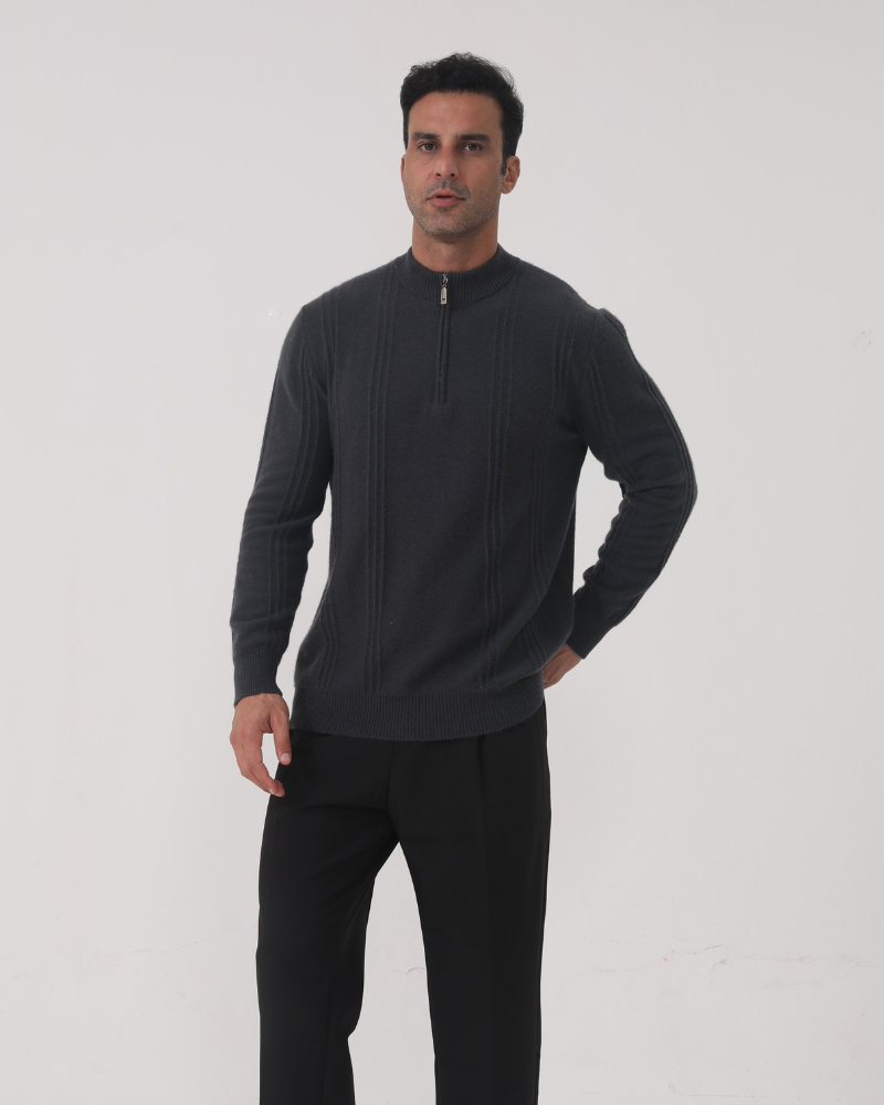 EB | Reißverschluss Pullover Aus Wolle