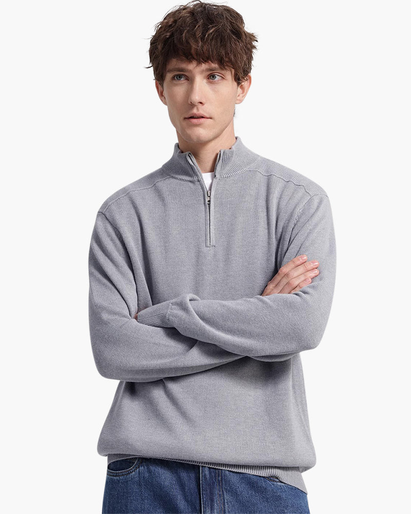 EB | Pullover Aus Merinowolle mit Reißverschluss