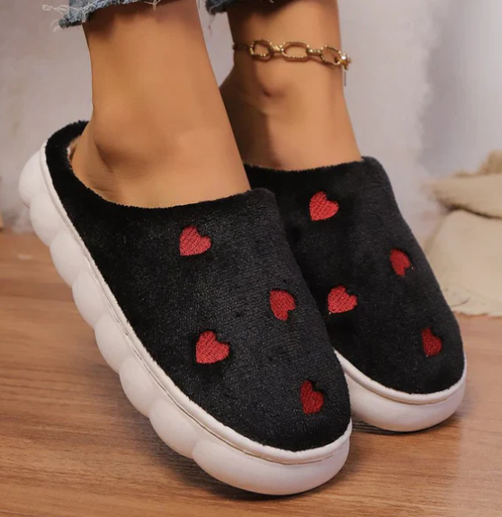 Herz Hausschuhe | Warm | Winter | Hausschuhe | Damenschuhe EB