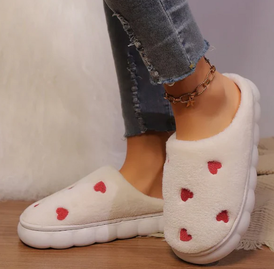 Herz Hausschuhe | Warm | Winter | Hausschuhe | Damenschuhe EB