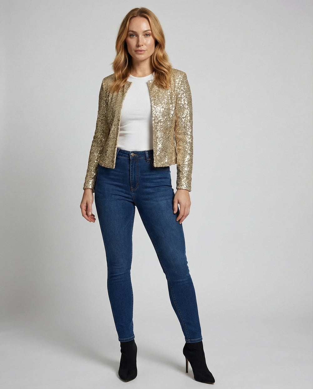 Elegante Glitzerjacke Damen Abend | EB