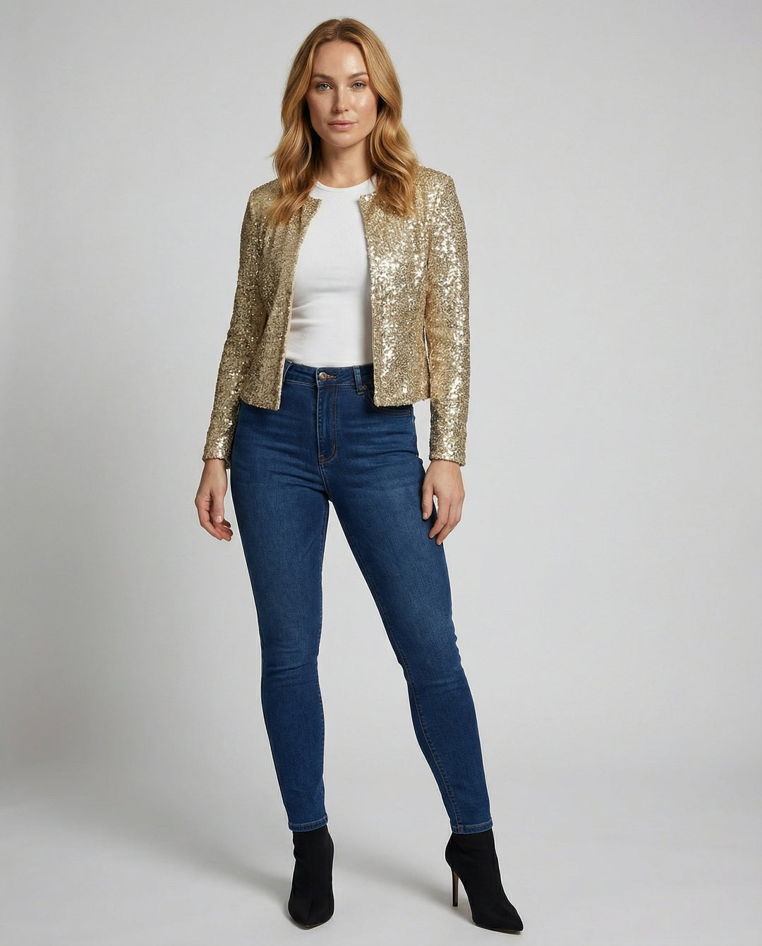 Elegante Glitzerjacke Damen Abend | EB