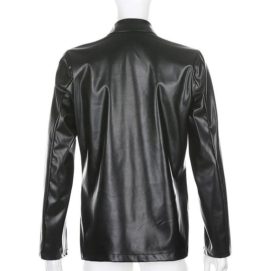 EB | MODACHIC Freizeitblazer aus PU-Leder