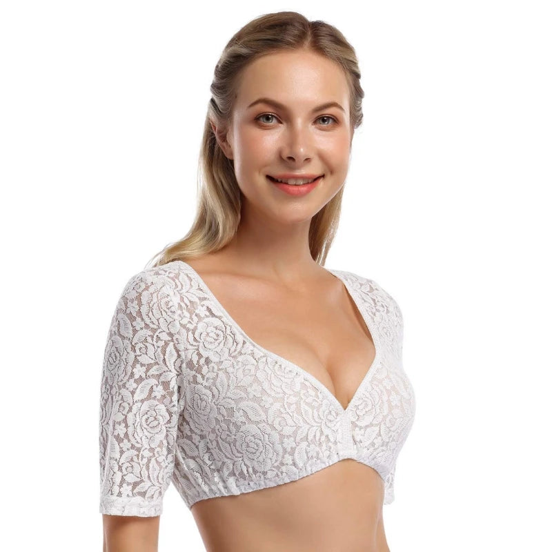 EB | Damen Elegante Oktoberfest Dirndl Bluse