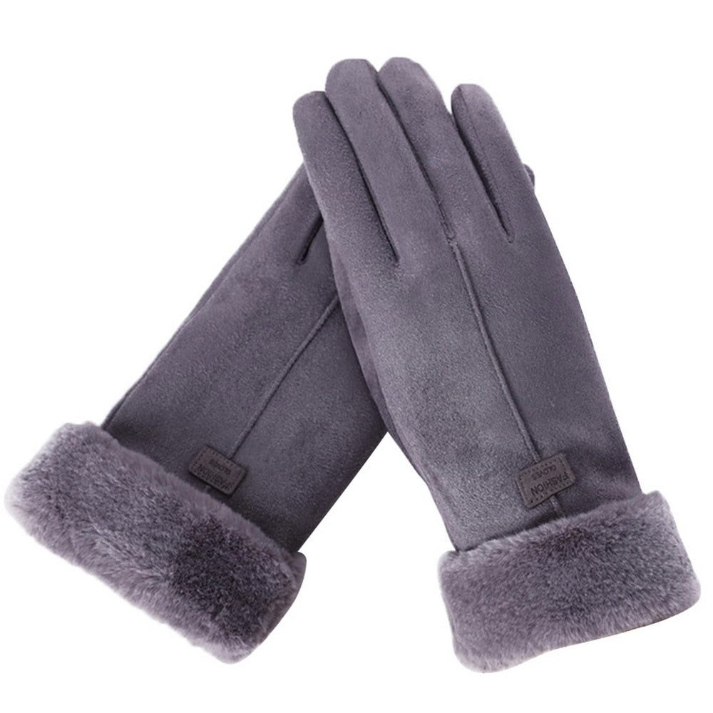 EB - Schicke und Stilvolle Winter Furry Handschuhe für Frauen