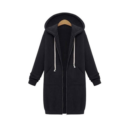 EB | Chic Lange Sweatshirt-Jacke
