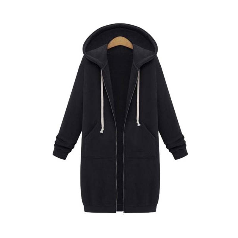 EB | Chic lange Sweatshirtjacke