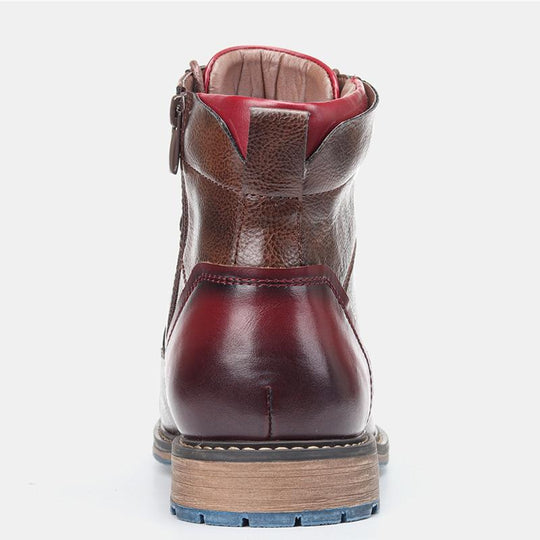 Rutschfeste blonde Stiefel mit seitlichem Reißverschluss EB