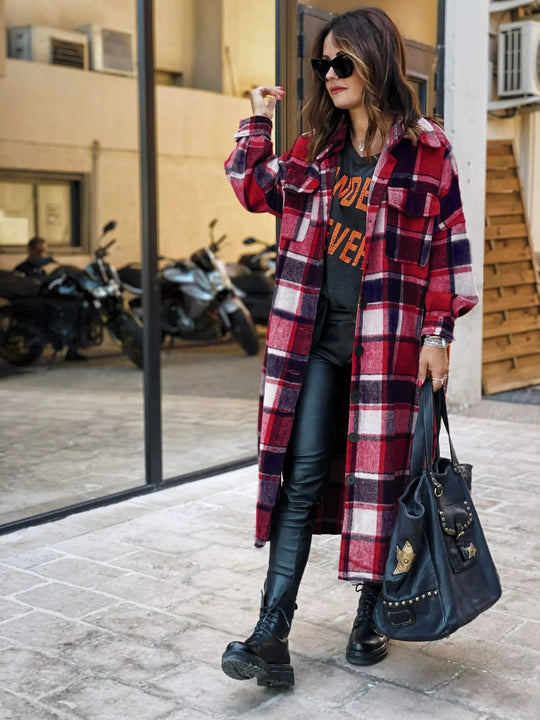 EB | Flanell Karotrenchcoat