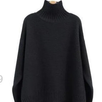 EB | Oversized Rollkragenpullover Gestricktes Polyester Komfort und Eleganz