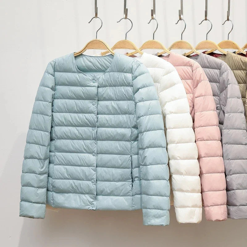EB | Faltbare Pufferjacke mit Druckknopfverschluss