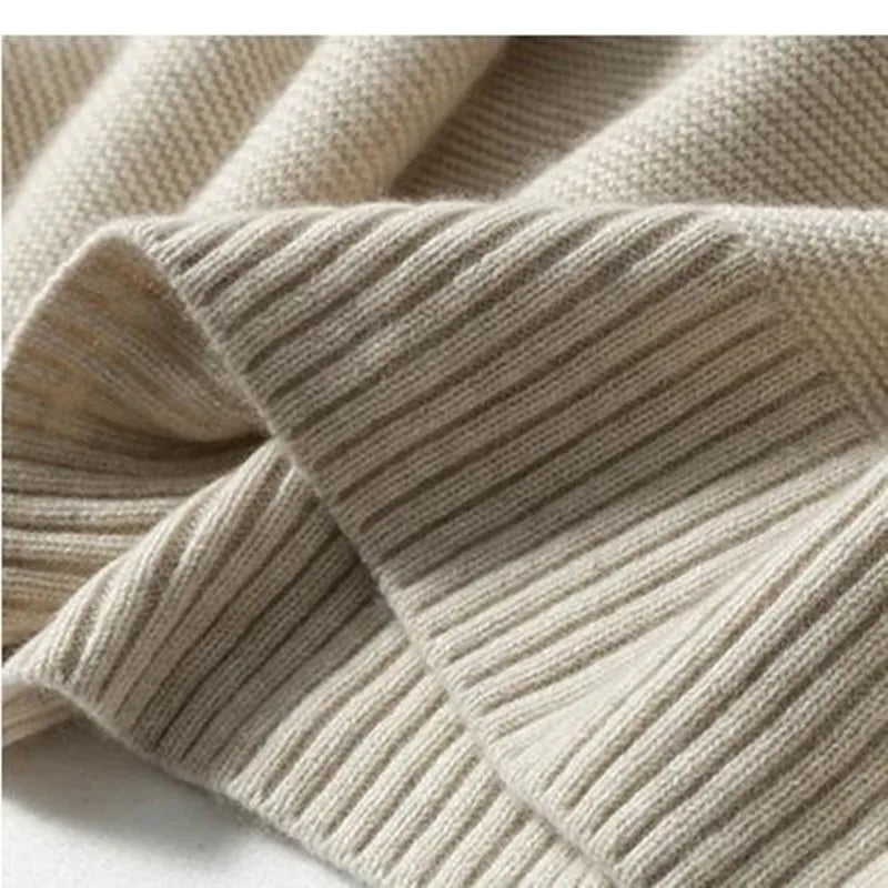 EB | Oversized Rollkragenpullover Gestricktes Polyester Komfort und Eleganz