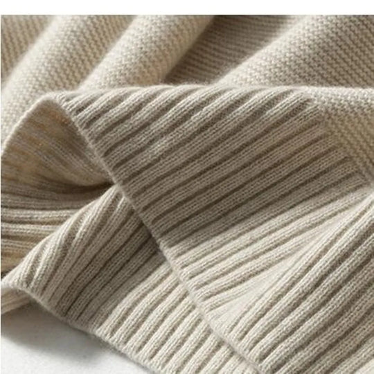 EB | Oversized Rollkragenpullover Gestricktes Polyester Komfort und Eleganz
