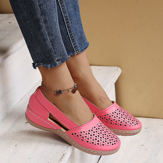 EB | Atmungsaktive Retro Flache Sandalen