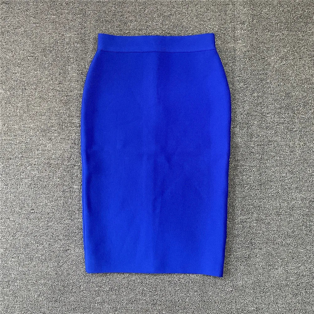 EB | Frauen Neue Rayon Bandage Rock Elegante Bleistiftrock Berühmte Sexy Club Party Kleidung Vintage Vestios