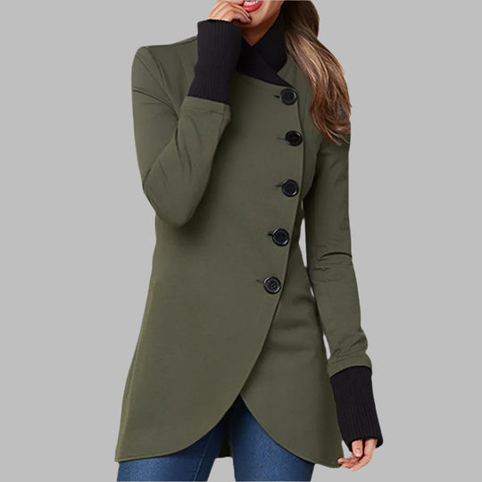 EB | Stilvolle Taillierte Jacke mit Hohem Kragen