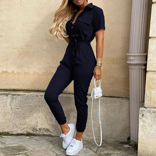 EB | Stilvolles Colbelte Jumpsuit