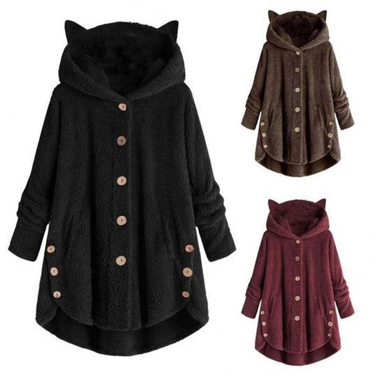 EB | Plüsch Gefütterte Katzenjacke