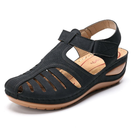 Leder Retro Orthopädische Sandalen EB