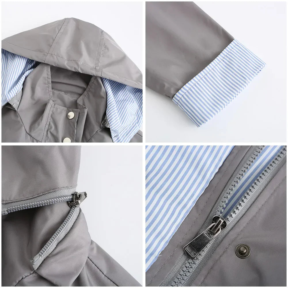 EBMode | Vielseitige Windbreaker-Jacke Mit Kapuze