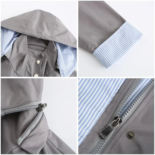 EBMode | Vielseitige Windbreaker-Jacke Mit Kapuze