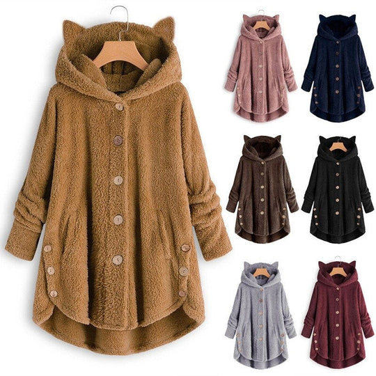 EB | Plüsch Gefütterte Katzenjacke