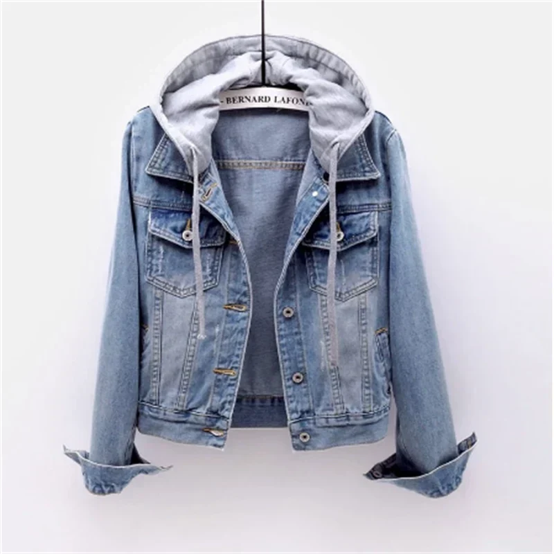 EB | Damenjeans mit Abnehmbarem Kapuze