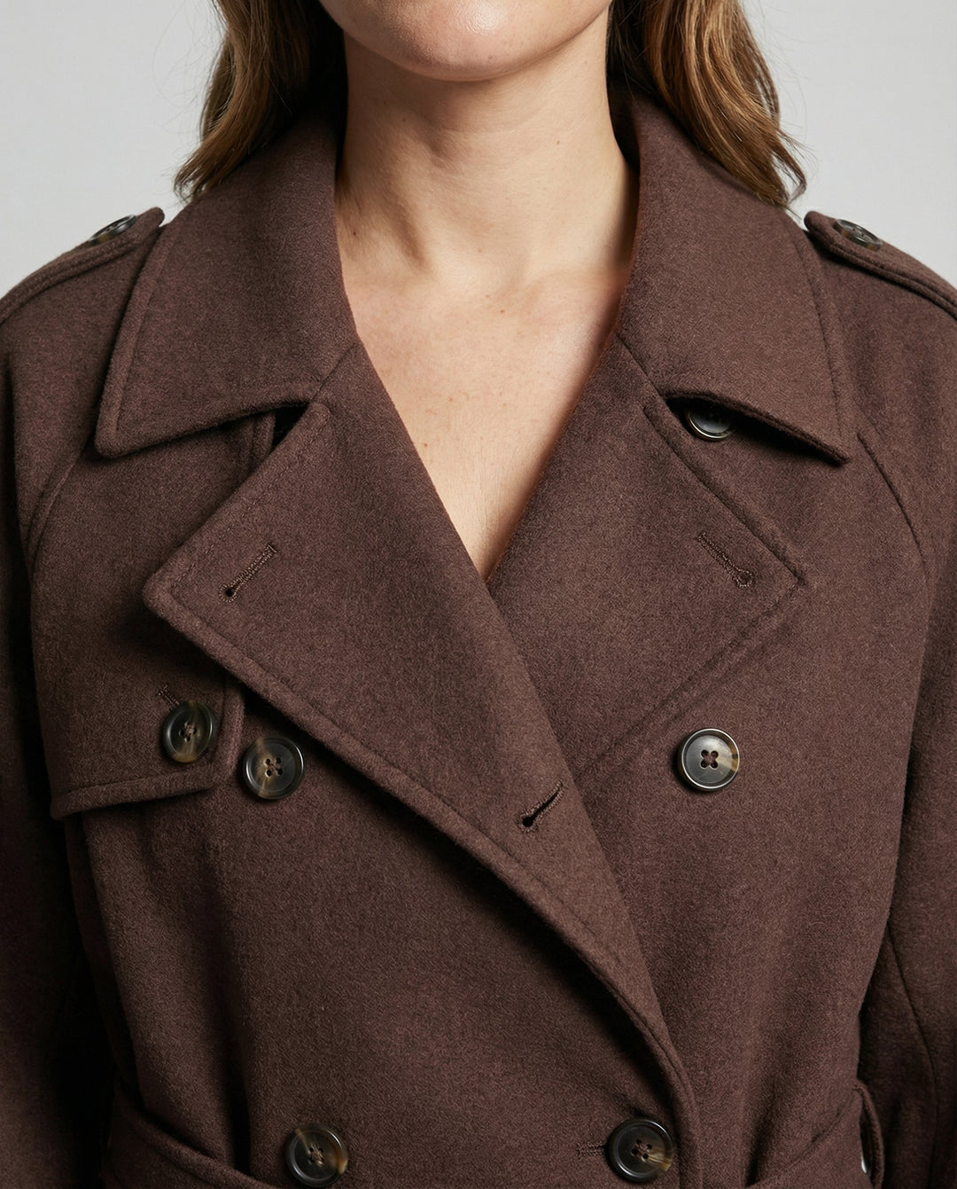 Bequemer Oversized Wollmantel Damen | EB