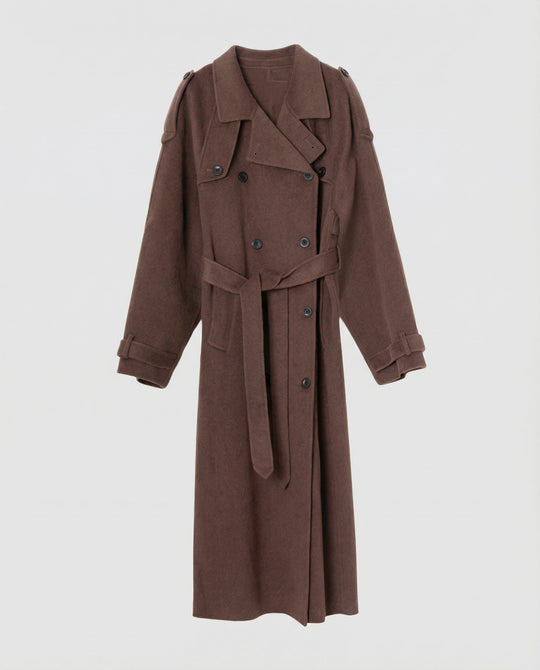 Bequemer Oversized Wollmantel Damen | EB