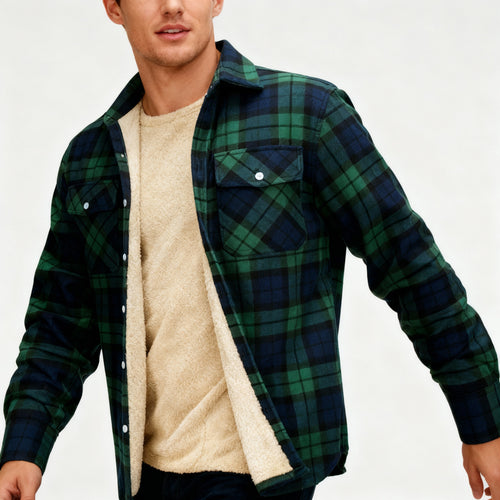 EB | Fleecegefütterte Karierte Jacke – Warm & Stilvoll