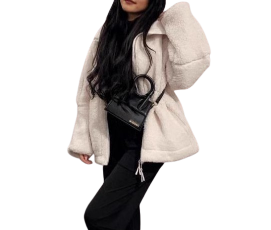EB | Fashion - Übergroße Wolljacke für Frauen