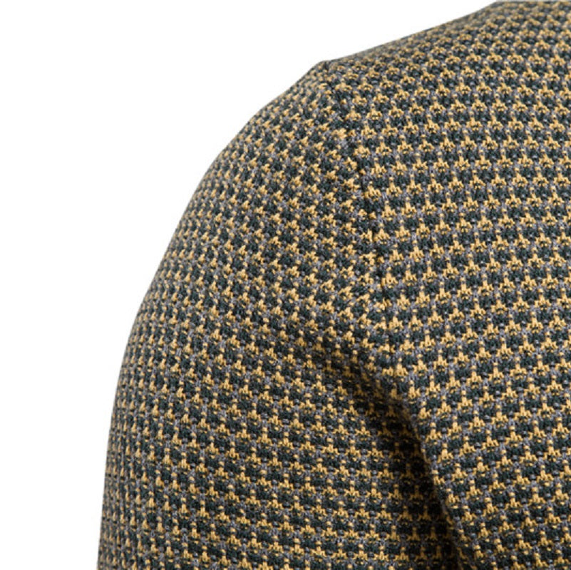 EB | Geometrisch Gemusterter Pullover Weiche Baumwollmischung Stilvoll und Gemütlich