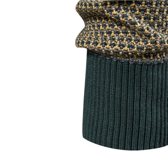EB | Geometrisch Gemusterter Pullover Weiche Baumwollmischung Stilvoll und Gemütlich