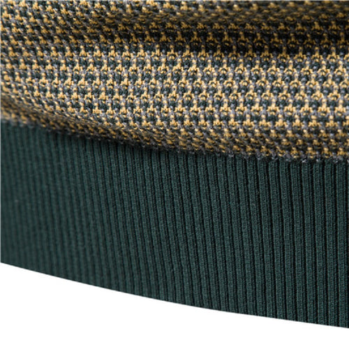 EB | Geometrisch Gemusterter Pullover Weiche Baumwollmischung Stilvoll und Gemütlich