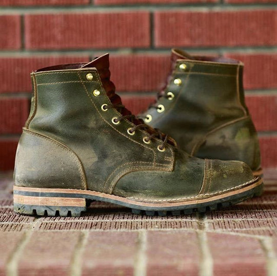 EB | Stiefeletten - Lederlook mit Schnürung und Metallkappe