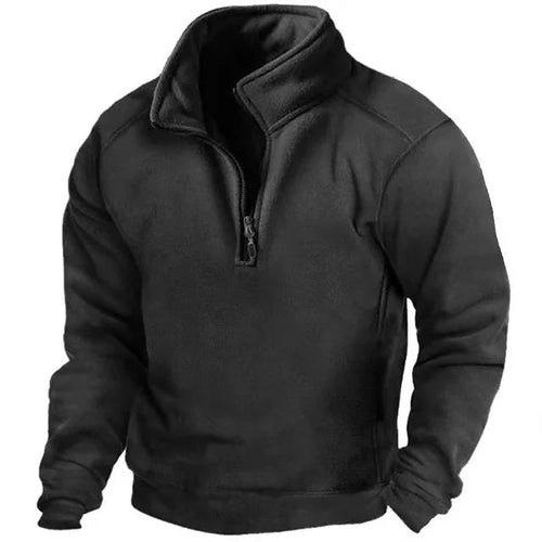 EB | Fleece-Pullover - Bequemer Halbzip-Pullover