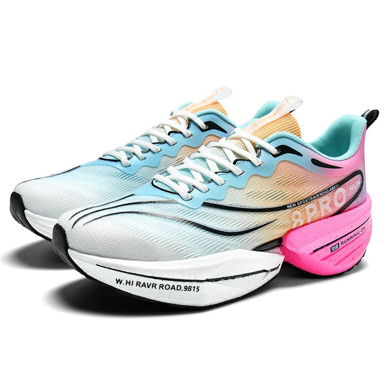 Unisex-Laufschuhe Atmungsaktives Mesh-Kohleplatte für Langstreckenlauf EB