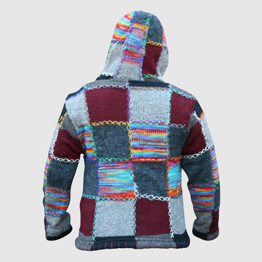 EB | Hoodie Wollmischung Relaxed Fit Boho-Stil