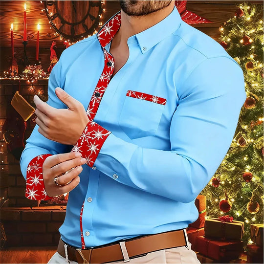 EB | Herrenhemd - Stylisches & Bequemes Hemd mit Weihnachtsakzenten