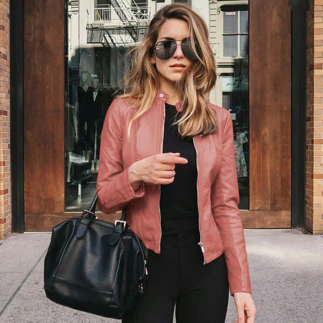 EB | Elegante Lederjacke - Zeitloser Stil