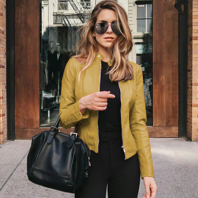 EB | Elegante Lederjacke - Zeitloser Stil