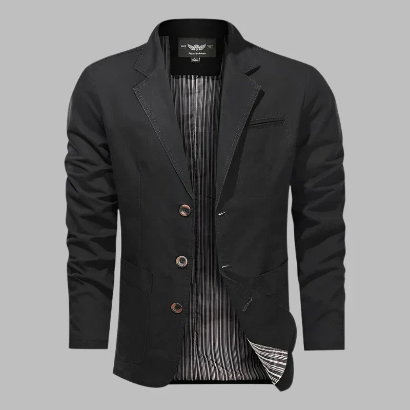 EB | Herbstlicher Herrenblazer mit Knöpfen