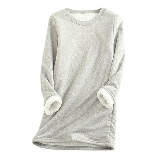 EB | Weicher Pullover mit Fleece-futter Warm und Bequem Perfekt für Heimeligkeit