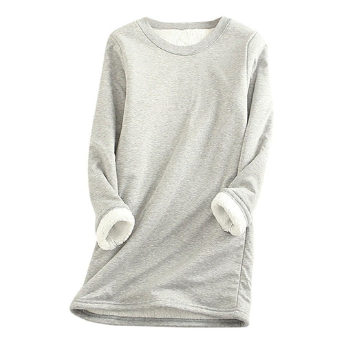 EB | Weicher Pullover mit Fleece-futter Warm und Bequem Perfekt für Heimeligkeit