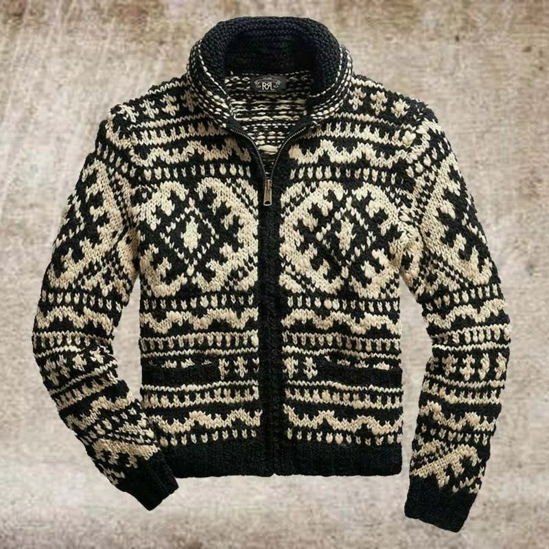 EB | Wärmer und Bequemer Vintage Strickpullover für Männer