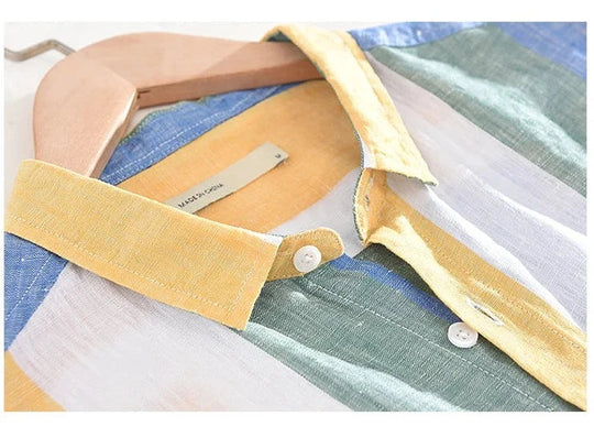 EB | Gestreifte Leichtgewichts-shirt Baumwollmischung Lässiger Stil
