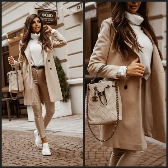 EB | Lange Brownjacket für Frauen