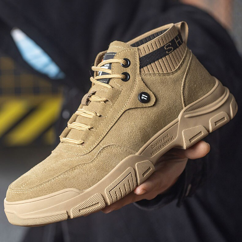 Leicht Stahlkappe Schuhe Berufsschuhe Sportlich Atmungsaktiv Schutzschuhe EB