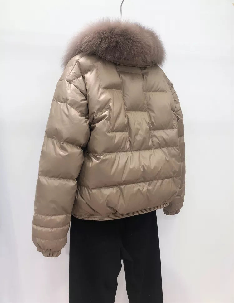 EB | Lockere Pufferjacke - Warm & Vintage
